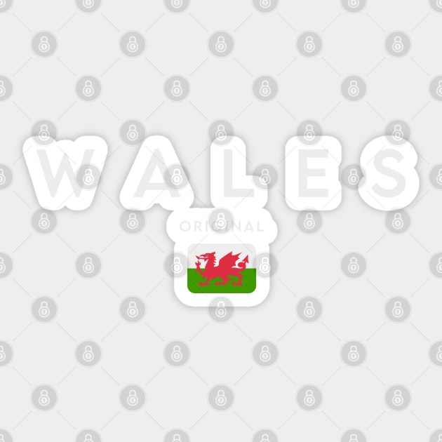 Wales flag, Welsh flag Sticker by eka123